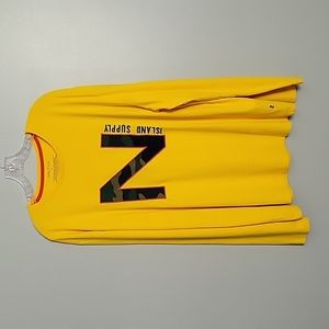 Nautica Mens Yellow/Camo long sleeve T-shirt - Sz XL 100% Cotton Streetwear Logo